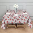 thumbnail image 3 of Pioneer Flower Floral Print Pattern Square Tablecloth, Waterproof Wipeable Spillproof Washable Table Cover for Home Kitchen Party and Daily Decor 60"x60", 3 of 6