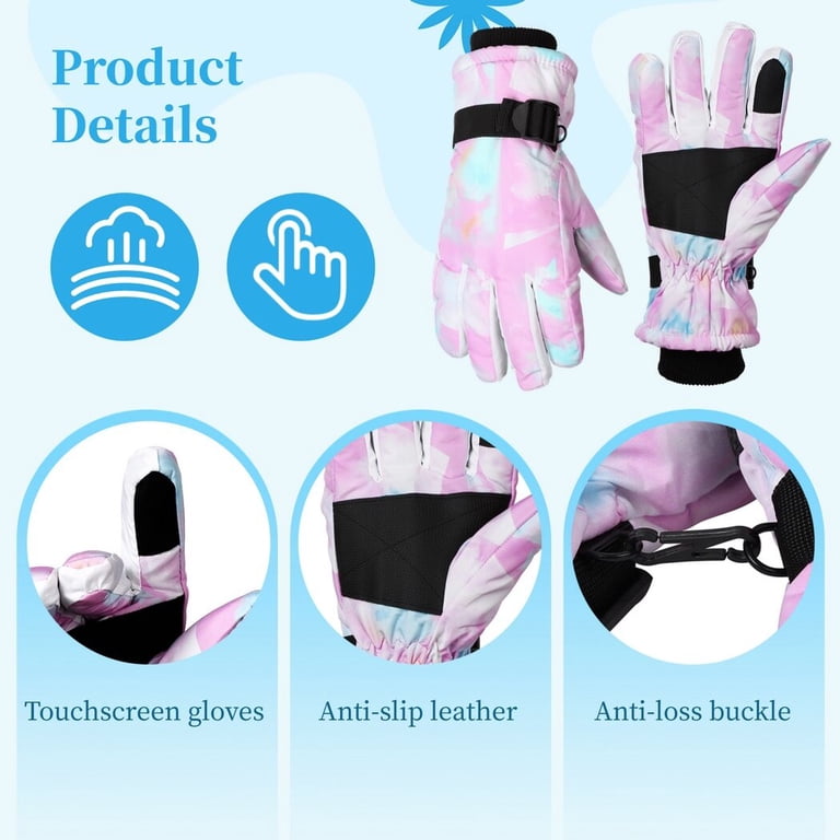 Ski Gloves Women Winter Warm Touch Screen Anti-slip Windproof Fleece Lining Thickened Outdoor Cycling Gloves Men I.165040577
