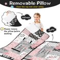thumbnail image 3 of Pioneer Flower Floral Print Pattern Toddler Nap Mat for Teens Preschool Daycare, Teens Sleeping Mat Bag, Toddler Sleeping Bag with Pillow, 3 of 6