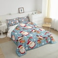 thumbnail image 3 of jejeloiu Santa Claus Bedding Comforter Set,Happy New Year Twin Comforter Sets,Christmas Theme Bedding Set For Girls,Breathable Room Decor Reversible,2 Pieces, 3 of 8