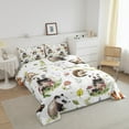 thumbnail image 3 of Erosebridal Ensembles de Literie Faune d'Animaux de la Forêt Très Grand avec Couette, Insert de Couette Hérisson Écureuil, Réversible 3 Pcs, 3 of 7