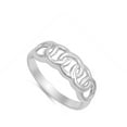 thumbnail image 4 of High Polish Locking Knot Ring .925 Sterling Silver Band Jewelry Female Male Unisex Size 12, 4 of 4