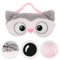 thumbnail image 4 of Antifaz para dormir con diseño de animales de dibujos animados, antifaz de peluche con forma de búho que bloquea la luz, ideal para niños, adultos, para relajarse en casa, en la oficina y en viajes., 4 of 6
