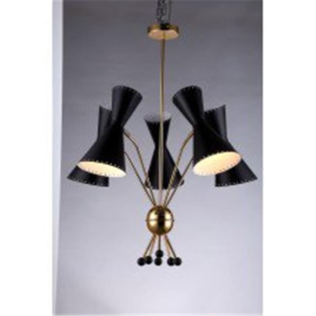 Control Brands Ln6475blk Diabolo Sputnik Lamp Black Gold