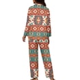 thumbnail image 5 of Kuiaobaty Aztec American Tribal Pajamas for Womens Long Sleepwear Homewear Nightwear Matching Sets Lightweight Loungewear with Pockets, 2XL, 5 of 7