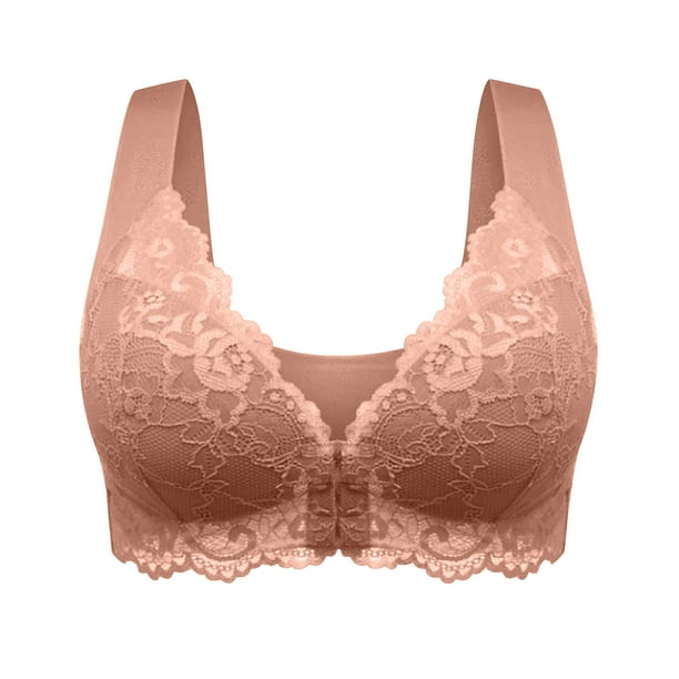 ZKCCNUK Plus Size Bras for Women Front Closure Wire Free
