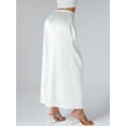 thumbnail image 3 of Baby Sweetie Women Plus Size Half Slip Underskirt, Solid Color Elastic Waist Inner Lining for Midi Skirt, Long Underskirt for Ladies, 3 of 10