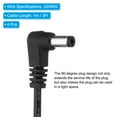 thumbnail image 3 of Cable de alimentación Uxcell USB 2.0 tipo A a conector de barril DC 5.5x2.5mm en ángulo de 90 grados, 4 piezas de adaptador de conector de cable, negro, 3 of 5