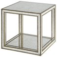 thumbnail image 2 of Home Square 19" Square Mirrored Accent End Table in Antique Gold - Set of 2, 2 of 6
