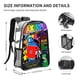thumbnail image 2 of RAINBOW FRIENDS Mochila transparente temática, resistente y duradera, bolsa see-through para trabajo, deporte, universidad y viaje, 31 × 43 cm, 2 of 6