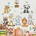 thumbnail image 5 of Cute cartoon animal decals: elephant stickers, lion stickers, monkey stickers, giraffe wall decals，Removable Bathroom Wall Art Decor Peel and Stick Murals for Nursery Bedroom Living Room Classroom, 5 of 9
