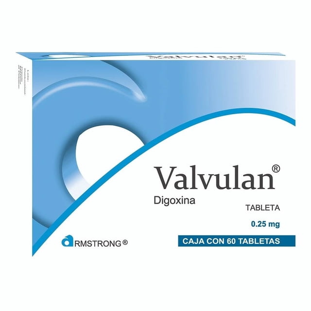 Valvulan 0.25 mg 60 tabletas