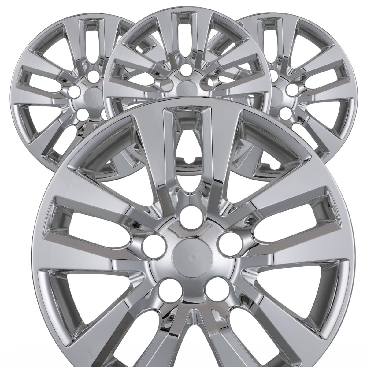 16" Set of 4 Hubcaps Wheel Rims Cover Fit for 2013-2018 Nissan Altima Sedan Compatible with Steel Wheels Snap on Installation(16-inch,Chrome)
