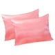 thumbnail image 1 of Bewildely 2 uds funda de almohada poliéster satén funda de almohada ropa de cama funda de almohada para dormir Juegos de cama rosado 51*76cm Bewildely HA003643-17, 1 of 1
