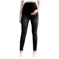 thumbnail image 2 of YABCSAZ Women's Maternity Jeans Over the Belly Comfy Stretchy Ripped Distressed High Waist Denim Jeggings Skinny Pregnancy Pants Maternity Leggings for Women Gifts for Women, 2 of 6