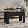 thumbnail image 1 of vidaXL Table Basse Noir 101x49x52 cm Bois d'Ingénierie, 1 of 5