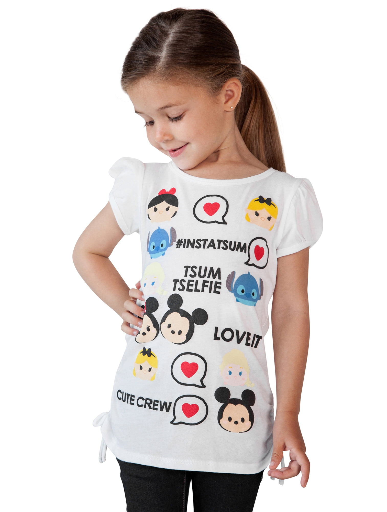 Disney Tsum Tsum ~ girl's top t-shirt & lip smacker  6 6X 7 8  FREE SHIP