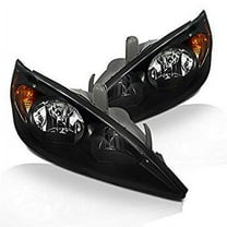 InStyleParts Toyota Camry, Clear Black Housing Headlights fits Toyota Camry