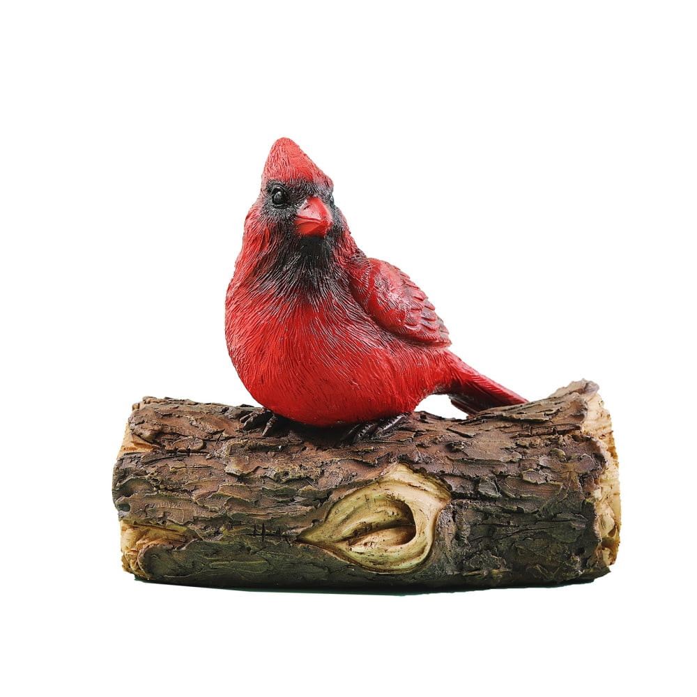 Garden Cardinals Bird Figurine Handmade Yard Art Cardinals Figurines