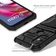 thumbnail image 3 of for Motorola Moto G30 6.5 inch Wallet Case, with Credit Card Holder Stand Kickstand Slim Rugged Shockproof Heavy Duty Defender Armor Military Grade Protective Phone Case - Black, 3 of 9