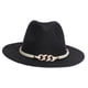 thumbnail image 5 of Sombrero de fieltro Salvador Trilby Vintage Negro y Negro, 5 of 10