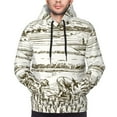 thumbnail image 4 of Bingfone Rice Harvest Men'S Drawstring Hoodie Long Sleeve Pocket Sweatshirts-Small, 4 of 9