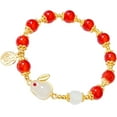 thumbnail image 4 of Bracelet Rabbit Zodiac Bracelet Perlé Rouge Cadeau de Nouvel An pour Femmes, 4 of 8