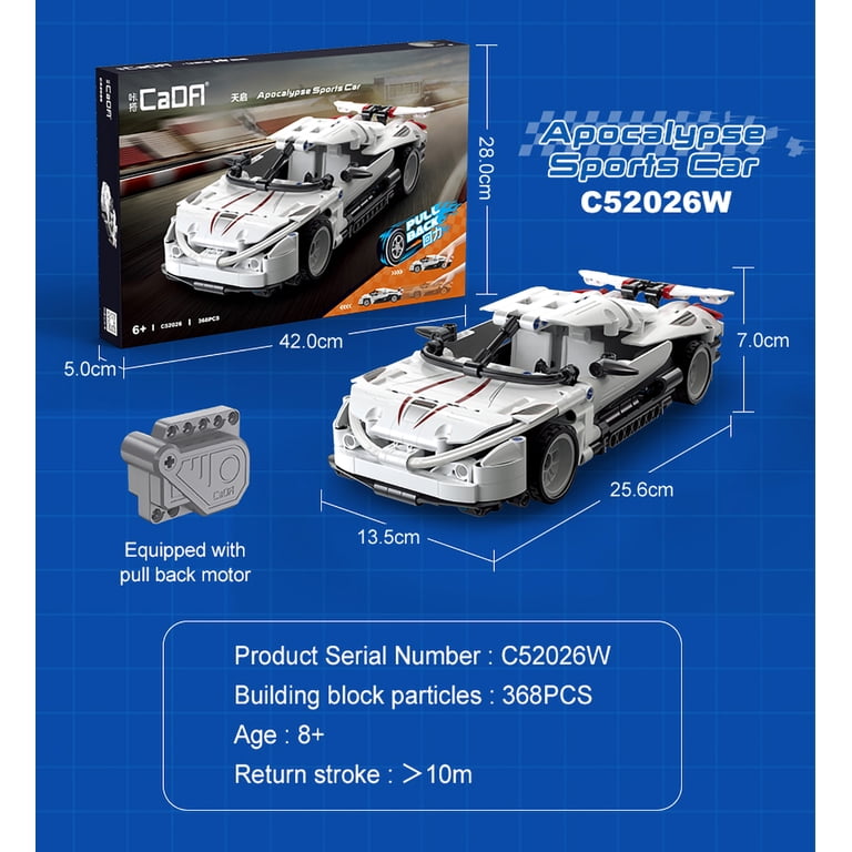 CaDA® Pull Back Sports Car Series-Apocalypse Supercar Model