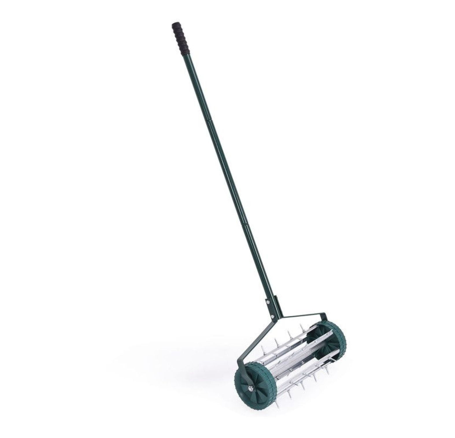Rolling Lawn Aerator 18 Inch - Manual Lawn Aerator with Tine Spikes & Anti-slip Handle - Lightweight Soil Aerator for Grass - Garden Tool for Water & Nutrient Absorption