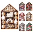 thumbnail image 2 of Juego de adornos de bolas de árbol de Navidad, 70 piezas, bola grande, copo de nieve, estrella, árbol de Navidad, colgante, Noel, decoración del hogar, Año Nuevo, 2 of 5
