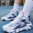thumbnail image 2 of Qarigey Zapatillas de baloncesto para hombre, zapatillas deportivas transpirables con amortiguación, zapatillas deportivas altas para parejas, Type2 NO2, 2 of 6