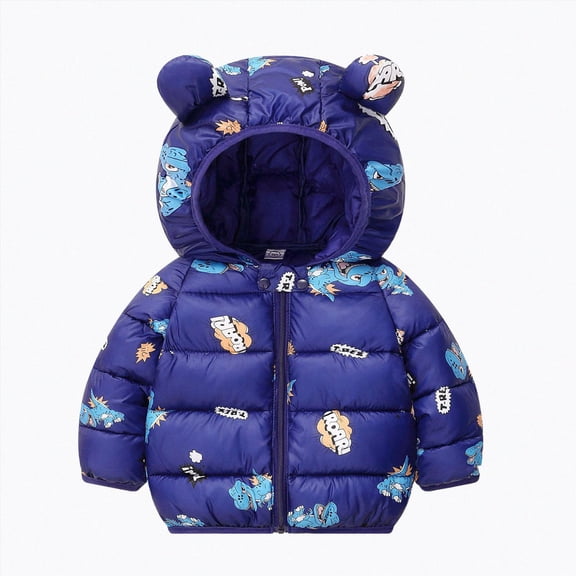 Gvdentm Girls Winter Coats Baby Toddler Boy Girl Warm Winter Jacket with Hood Lightweight Puffer Coat