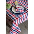 thumbnail image 3 of Design Imports Red & Blue Check Tablecloth 70" Round, Seats 4-6, 3 of 6