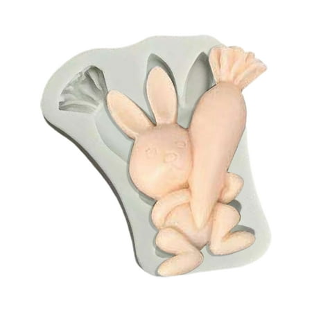 

Trayknick Baking Mold Non-stick BPA Free Silicone 3D Perfect Result Rabbit Baking Mold for Kitchen