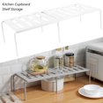 thumbnail image 1 of Expandable Stackable Kitchen Cabinet Shelf Organizer Storage Space Saving Cupboard  Plate  Dish  Counter & Pantry Organizer, 1 of 8