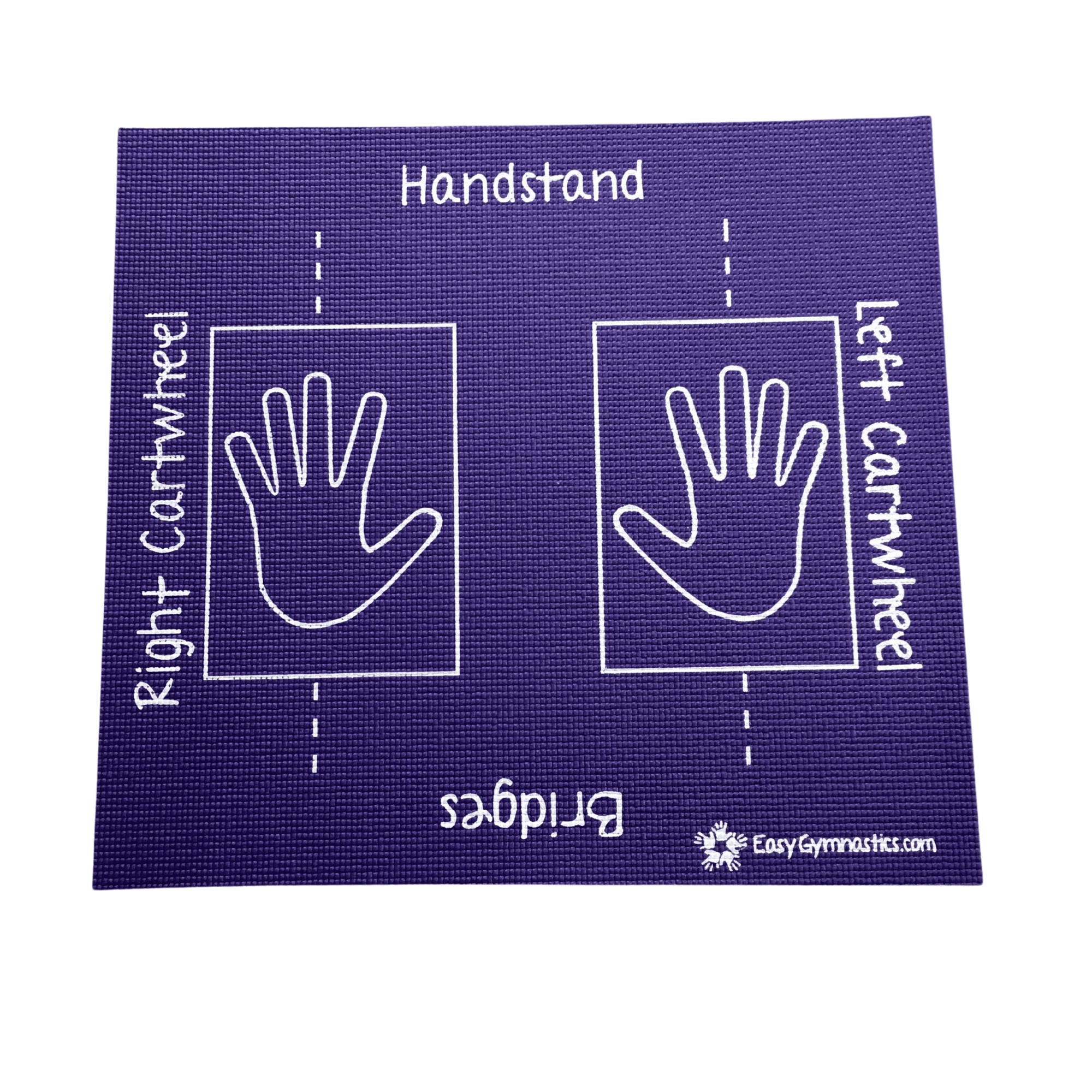 Purple Easy Gymnastics 24' x 22' Kids Cartwheel Training Mat; Also Use For: Handstand, Bridge, Rolls (Easy to Store, Non-Slip, Soft, Perfect for Stations)