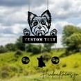 thumbnail image 4 of Handmadetneonsign Custom Metal Yorkshire Dog Wind Chime, Personalized Metal Yorkshire Garden Decor, 4 of 5