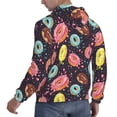 thumbnail image 3 of Hoodies for Men - Donut Print No.9017 Long Sleeve Comfrt Men'S Fashion Hoodies & Sweatshirts, Sweatshirts for Men Hoodies Pullover Clothing Clothes with Pouch, 3 of 7