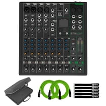 Mackie ProFX10v3  10-Channel Analog Mixer with Gator Cases Mixer Bag Package