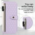 thumbnail image 6 of SaniMore for Samsung Galaxy Z Fold 4 (7.6" 2022) Case, PU Leather Zipper Cash Pocket, Crossbody Lanyard for Girls Women Card Slots, Stylish Shockproof Anti-drop Shell For Galaxy Z Fold 4, Purple, 6 of 7