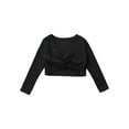 thumbnail image 3 of Yeahdor Kids Girls Long Sleeve Ballet Dance Sweater Cardigan Ballerina Training Wrap Tops, 3 of 5
