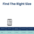 thumbnail image 7 of Nine Stars Automatic Bathroom Trash Can, 3.2 Gallon  Motion Sensor Garbage Bin with Soft Close Lid, Stainless Steel, 7 of 7