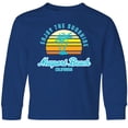 thumbnail image 3 of Inktastic Summer Enjoy the Sunshine Newport Beach Florida in Blue Long Sleeve Youth T-Shirt, 3 of 5