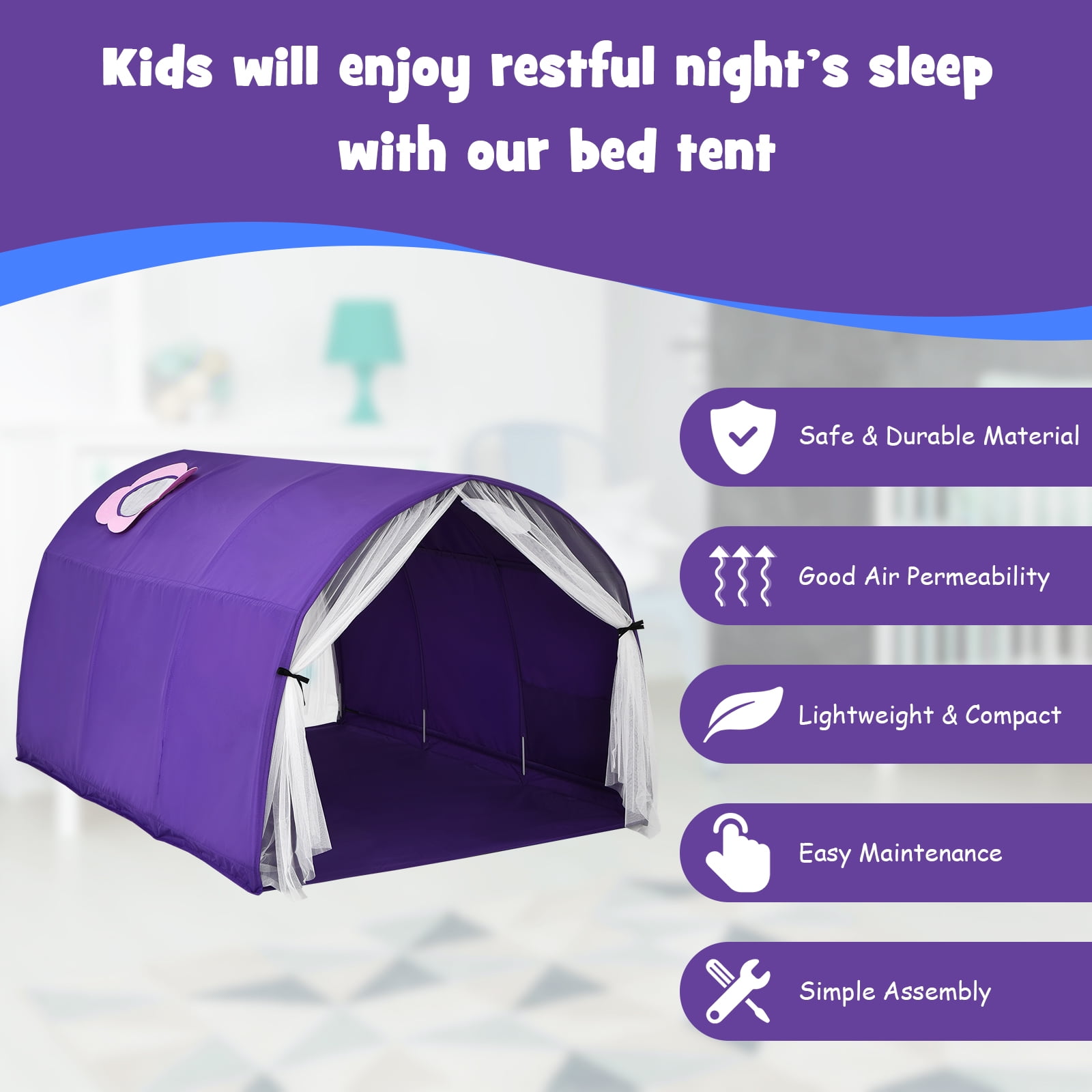 Tunnel clearance bed tent
