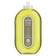 2PK Method MTH00563 Squirt + Mop Hard Floor Cleaner, 25 oz Spray Bottle, Lemon Ginger Scent