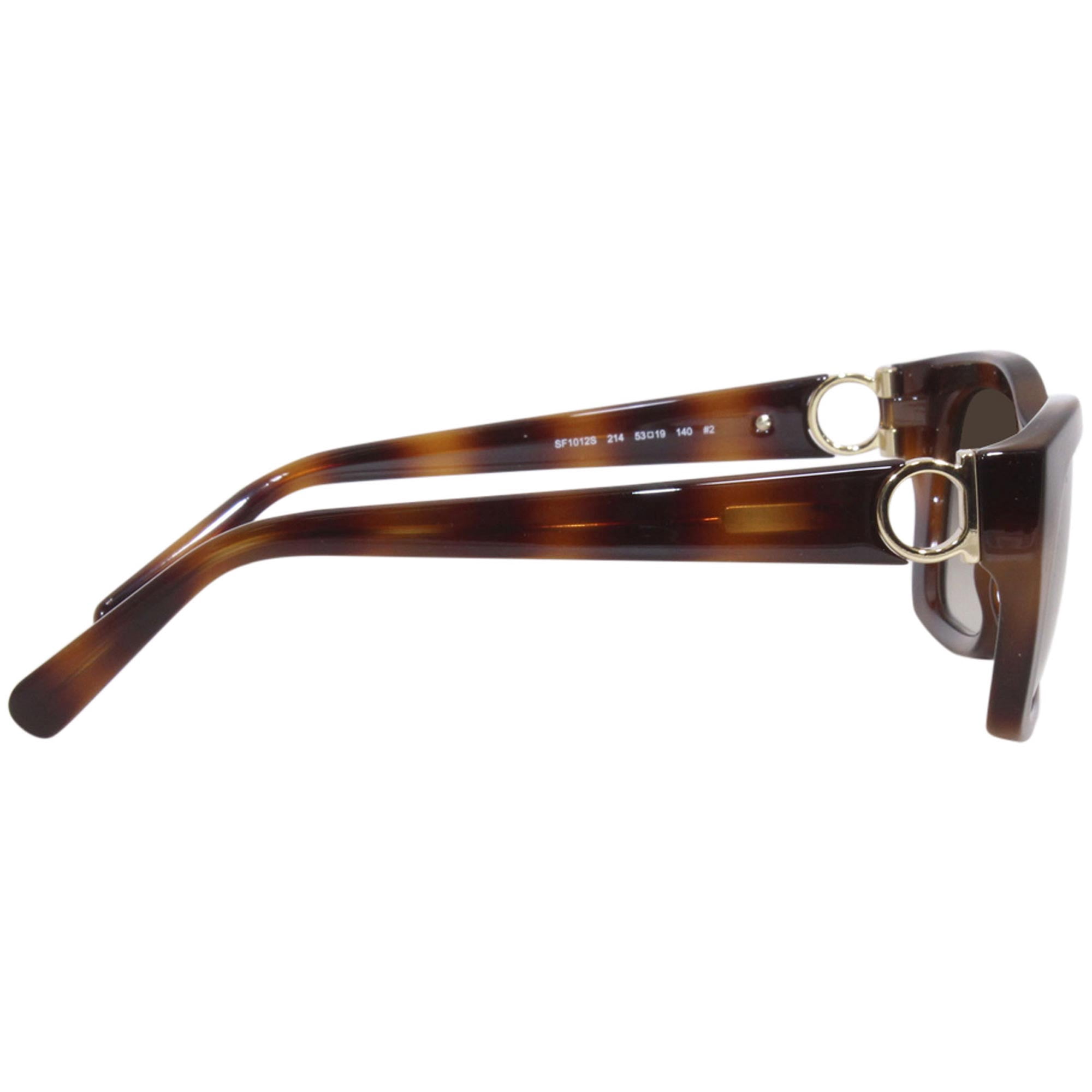 Salvatore Ferragamo SF1012S 214 53mm Rectangle Sunglasses Women's Dark Havana