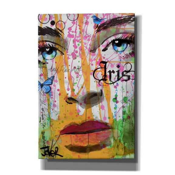 Epic Graffiti 'Iris' by Loui Jover, Canvas Wall Art, 12"x18"