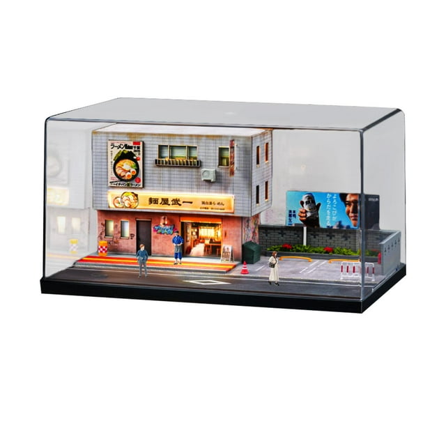 Vitrina de coches de fundición a presión a escala 1/64, vitrina de exhibición para dioramas de coches de fundición a presión, colección de dioramas