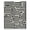 Black, Pattern 5, variant on ODIKA 4'x6' Machine Washable Non-Slip Area Rug, Modern Stripe Bold Graphic Bands Monochrome High Traffic Rug, Beige, 890011