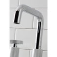 thumbnail image 4 of Kingston Brass KS1411RKX Webb Widespread Bathroom Faucet with Knurled Handle and Push Pop-Up Drain, Polished Chrome, 4 of 8